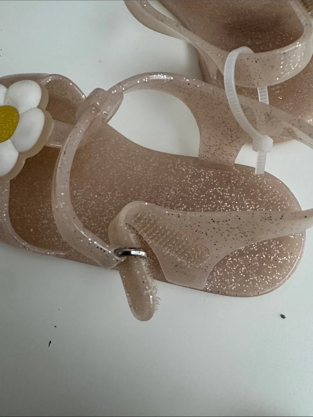 Old Navy Sparkle Jelly Sandals with Daisy Accent - Blush